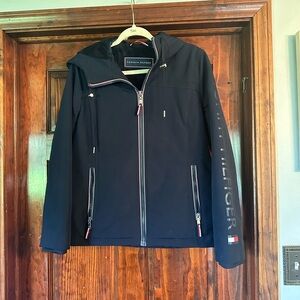 Tommy Hilfiger Men's Black Windbreaker Jacket